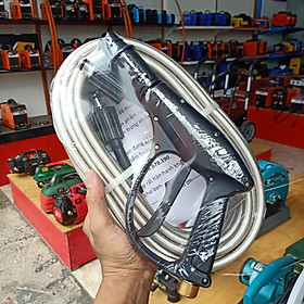 bộ dây vòi xịt máy rửa xe 15M gia đình mini awa. đầu dây răng trong 22mm lắp vào máy rửa xe động cơ từ