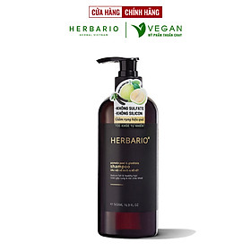 Bigsize - Bản Nâng Cấp - Dầu gội vỏ bưởi & bồ kết Herbario 500ml không sunfate không silicon