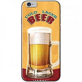 Ốp lưng dành cho iPhone 6 Plus, iPhone 6S Plus mẫu Ly bia nền vàng
