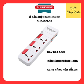 Mua Ổ Cắm Điện Sunhouse APEX APE-OC1-3R (2.5m) - Chính Hãng