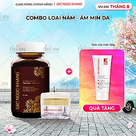 Bộ đôi trong uống - ngoài thoa Sắc Ngọc Khang: Sắc Ngọc Khang ++ (60 viên) + Kem dưỡng da ban đêm 10g