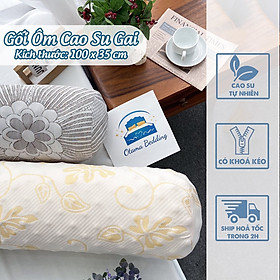 Mua Gối ôm ngủ cho người lớn  trẻ em  loại to dài 1 mét kiểu dáng mới với vân massage cho người dùng luôn thoải mái khi ôm  gối (Kèm vỏ gối cotton tháo rời)