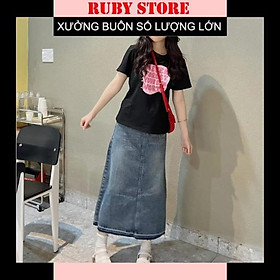 Áo Thun Nữ Baby Tee In Chữ Hồng Never Phong Cách Hàn Quốc Xinh Xắn Siêu Hot - Đen