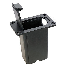 9V Battery Cover Case Box Holder 43x23x56mm for Electric Guitar Bass Black