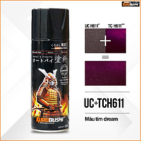 Mua COMBO Sơn xịt Samurai Kurobushi - MÀU TÍM DREAM  UC+ TC H611 (400ml)