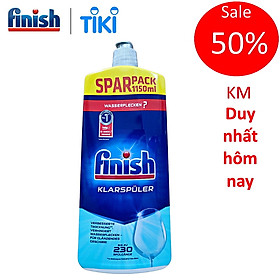 Nước làm bóng Finish 1150ml, dung dịch dầu làm bóng bát finish dùng cho máy rửa bát chén 1150ml, 800ml, 750ml, 1500ml