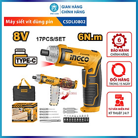 Máy bắn vít mini dùng pin 8V INGCO CSDLI0802