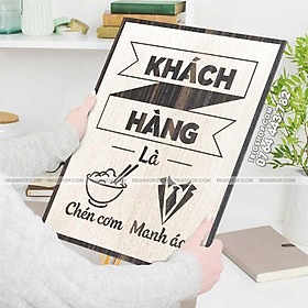 Tranh động lực CARINA T055- Khách hàng là miếng cơm