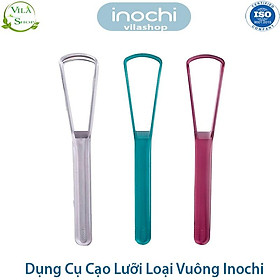 Mua Dụng Cụ Nạo Lưỡi  Cạo Lưỡi  Vệ Sinh Lưỡi Người Lớn LOẠI VUÔNG Inochi - Nhựa PETG  Hạt Màu An Toàn Tuyệt Đối