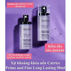 Xịt Khoáng Khóa Nền Catrice Prime And Fine Multitalent Fixing Spray