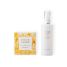 Combo Làm Sạch, Cấp Nước: Xà phòng Cocolarme Mild Soap (85g) và Nước hoa hồng Cocolarme Natural Lotion (100ml)