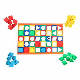 Montessori  Matching Game DIY Brain Teaser Irregular Kids Early Gift