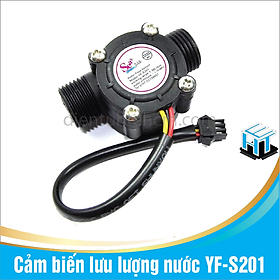 Cảm biến lưu lượng nước YF-S201 2 màu trắng, đen