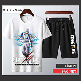 Bộ Nam Hè Free Fire Chất Liệu Cotton Set Bộ Quần Áo Nam In Hình B.Học Cực Chất Hot Trend 2020