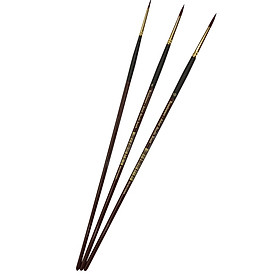 Bộ 3 cây bút cọ Acrylic tròn Renaissance cao cấp (2/6/10)
