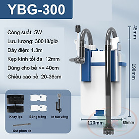 Lọc treo Sunsun YBG 300, 400, 500, 600 hút váng xoay lọc mini bể cá tép thủy sinh