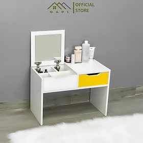 Bàn Trang Điểm Mini Ngồi Bệt Kết Hợp Decor Không Gian Kèm Gương Gập Dành Cho Cô Nàng Yêu Thích Skincare  - GP69