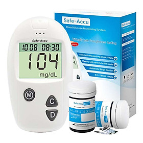 Máy Đo Đường Huyết Sinocare Safe Accu (25 Que Và 25 Kim)