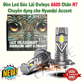 Đèn led góc lái khi vào cua Owleye A600 chân H7 chuyên dụng cho Hyundai