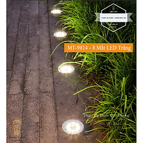 Đèn LED Cắm Cỏ Sân Vườn Tròn MT-9814 - 8 LED - 20LED Sử Dụng Năng Lượng Mặt Trời - Chống Nước IP65 - EnergyGreenLighting