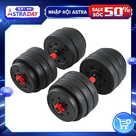 BỘ 40KG TẠ BG MIẾNG NHỰA ĐEN CAO CẤP ĐA NĂNG ( hàng nhập khẩu)