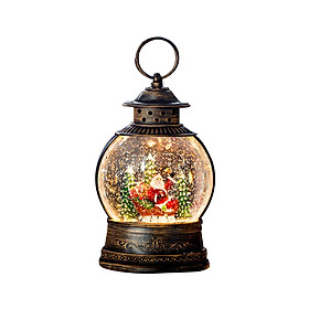 Hình ảnh Musical Snow Lamp Lantern Light up Christmas Xmas Decor Elegant