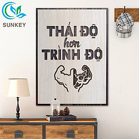 Tranh Gỗ Treo Tường Trang Trí Decor - Tranh Động Lực Slogan