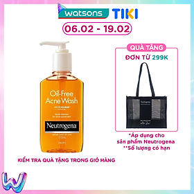 Sữa Rửa Mặt Neutrogena Cho Da Mụn Oil-Free Acne 175ml