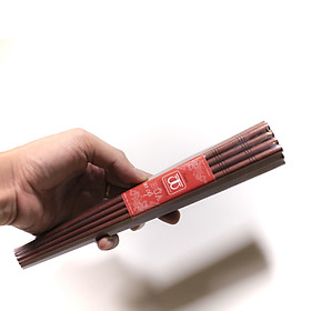 Mua Đũa Đẹp 1 bộ 10 đôi Gỗ Cẩm Tiện Trụ Tròn