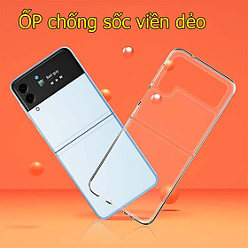 Ốp lưng cho Z Flip 4 samsung trong suốt chống sốc viền mềm - Samsung Z Flip 4 5G