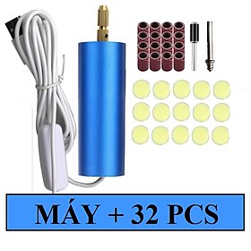 Mua Máy Mài Mini Siêu Mạnh Dùng Nguồn USB 5V Tặng Kèm 32 Chi Tiết