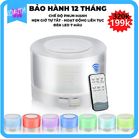 Mua Máy xông tinh dầu  máy khếch tán tinh dầu mã máy DK-TT03 - Hình Trụ Tròn viền trắng - Hàng nhập khẩu