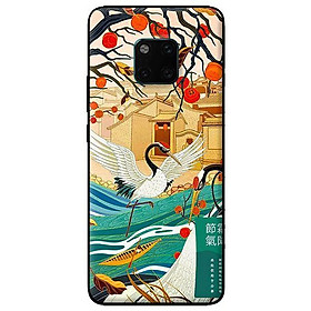 Ốp in cho Huawei Mate 20 Pro Hai Con Hạc - Hàng chính hãng