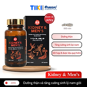 Thực phẩm bảo vệ sức khỏe Kidney & Men's Giúp Bổ Thận và Tăng Cường Sinh Lý Nam từ Nhật Bản (Hộp 180 viên)
