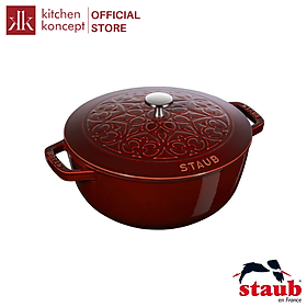 Nồi Gang STAUB Tròn Màu Đỏ Bordeaux - 26 Cm (4.9L)