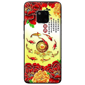 Ốp lưng in cho Huawei Mate 20 Pro mẫu Hoa Mẫu Đơn Đỏ - Hàng chính hãng