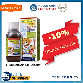 FITOBIMBI APPETITO, 200ml, Siro ăn ngon cho bé, trẻ em của Ý - Y Dược Xanh