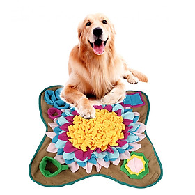 Pet Adjustable Snuffle Mat,Dog Puzzle Toy,Enrichment Puppy Foraging Mat for Smell Training & Slow Eating,Stress Relief Interactive Dog Toy for Feeding