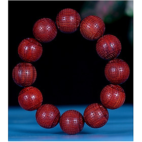 Vòng tay gỗ đàn hương khắc Bát Nhã Tâm Kinh - 12 hạt, 20mm - MS02