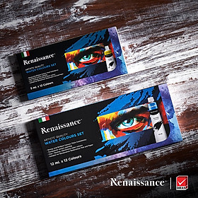 Bộ Màu Nước Renaissance Masterart Series (12 màu x 12 ml)