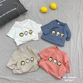 Áo thun đơn giản phong cách hàn quốc cho bé gái bé trai từ 15-26kg hàng nhập Quảng Châu cao cấp