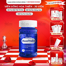 Viên Uống Hoa Thiên Hộp 30 Viên Giúp Đẹp Da Cân Bằng Nội Tiết Tố Cải Thiện Sinh Lý Nữ