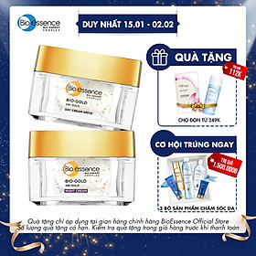 Combo ngăn lão hóa Bio-essence Bio-Gold Kem dưỡng ngày + đêm (40gr x2)