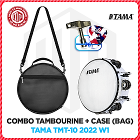 Combo Trống lắc tay/ Lục lạc gõ bo/ Tambourine + Bao đựng/ Túi đựng - Model TAMA TMT-10 (TMT10) - Nhiều màu lựa chọn - Hàng chính hãng