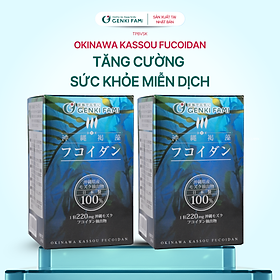 Combo 2 Hộp Fucoidan Okinawa Genki Fami Nhật Bản, Hỗ Trợ Phòng Ngừa Ung Bướu, Tăng Cường Đề Kháng, Miễn Dịch, Hạn Chế Oxy Hóa Hộp 150 Viên