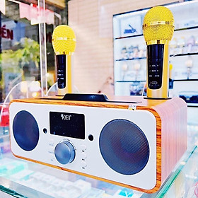 Mua Loa Karaoke Bluetooth K06 Kèm Hai Micro Không Dây Cao Cấp