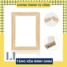 Khung gỗ căng tranh tự lắp ráp nhiều kích thước - Khung tranh canvas tự căng