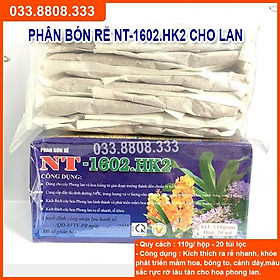 Phân bón túi lọc  NT 1602. K2 ( 20 gói túi lọc) dùng giai đoạn kích thích ra hoa - Chuyên dùng cho phong lan, cây cảnh