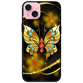 Ốp lưng dành cho Iphone 15 - Iphone 15 Plus - Iphone 15 Pro - Iphone 15 Pro Max - Bướm Vàng Giữa - Hàng Chính Hãng