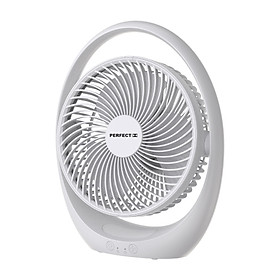 Mua Quạt Để Bàn Có Sạc Tích Điện Đèn Led Perfect PF-QB2180 (Trắng) - Hàng Chính Hãng